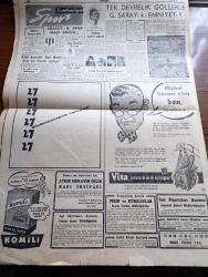 Cumhuriyet Gazetesi - 31 Ocak 1957 - Adnan Menderes Turgut Reisin Türbesini Ziyaret Etti Fotoğraf - İthalattan Hazine Hissesi Tacirleri Telaşa Düşürdü - İsveçte  Rus Casusu Olarak Tevkif Edilen İstanbullu Zartanyan  - Şair Ziya Osman Saba Vefat Etti - İlaç Darlığı Ve Hastanelere Kabul Edilmeyen Hastalar - Eisenhower'in Ortadoğu Planı Amerika Temsilciler Meclisinde Kahir Ekseriyetle Kabul Edildi - İdam Sehpasında Can Veren Devletliler Derleyen Cemaleddin Saraçoğlu Yazı Dizisi - Despot Yazan Reşat Enis Yazı Dizisi - Karısına Fuhuş Yaptıran Adam - Uydurma Selanik Davası Oktay Engin'in Ebeveyni Üzerinden Manevi Baskı Yapılıyor -  İthalat Vergisi Burhan Felek Köşe Yazısı  - Kalbimin Sesi Filmi Lale Sinemasında  - Tanrıdağ Ziyafeti Provalarında Altan Hanoğlu Ve Talat Artemel - Tek Devrelik Gollerle Galatasaray 4 Emniyet 1 - Adalet Beyoğluspor Maçı Bugün - Silahlı Kuvvetler Harb Okulları İkinci Spor Bayramı Yapılıyor -  Fenerbahçe'nin 50. Yılı İçin İharoş Davet Edildi - Komili Sabun Tozu
