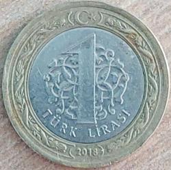 1 LİRA, 2018 ÇÇT ters