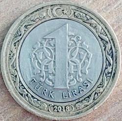 1 LİRA, 2018 ÇÇT ters