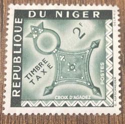 Nijer Pulu - Niger Stamp - Postadan Geçmiş Pul Filateli -  Agadez Haçı Temalı Pul , 2 PARA - YABANCI PULLAR-NOSTALJİK DOĞUM GÜNÜ HEDİYESİ