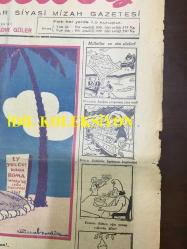 AMCABEY SİYASİ MİZAH GAZETESİ - 10 NİSAN 1943 - CİLT: 1 - SAYI: 19 - KÖYLÜ GENE KAZANIYOR - AMCABEY DÜĞÜNDE KARİKATÜR ÇİZİMİ - FİLOZOFUN SAKALI - MİLLETLER ve ATASÖZLERİ - EŞEK KARİKATÜRÜ - MİZAHI TEFRİKA, ŞAHENDE - VASFİ RIZA ZOBU - SERMET MUHTAR ALUS, HALA - AMCABEY POSTASI - 2. DÜNYA SAVAŞI KARİKATÜRÜ - 23 NİSAN 1943 MİLLİ PİYANGO ÇEKİLİŞİ - FIKRA MÜSABAKASI - ÇİKOLAT CEMİL