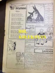 AMCABEY SİYASİ MİZAH GAZETESİ - 10 NİSAN 1943 - CİLT: 1 - SAYI: 19 - KÖYLÜ GENE KAZANIYOR - AMCABEY DÜĞÜNDE KARİKATÜR ÇİZİMİ - FİLOZOFUN SAKALI - MİLLETLER ve ATASÖZLERİ - EŞEK KARİKATÜRÜ - MİZAHI TEFRİKA, ŞAHENDE - VASFİ RIZA ZOBU - SERMET MUHTAR ALUS, HALA - AMCABEY POSTASI - 2. DÜNYA SAVAŞI KARİKATÜRÜ - 23 NİSAN 1943 MİLLİ PİYANGO ÇEKİLİŞİ - FIKRA MÜSABAKASI - ÇİKOLAT CEMİL