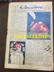 AMCABEY SİYASİ MİZAH GAZETESİ - 10 NİSAN 1943 - CİLT: 1 - SAYI: 19 - KÖYLÜ GENE KAZANIYOR - AMCABEY DÜĞÜNDE KARİKATÜR ÇİZİMİ - FİLOZOFUN SAKALI - MİLLETLER ve ATASÖZLERİ - EŞEK KARİKATÜRÜ - MİZAHI TEFRİKA, ŞAHENDE - VASFİ RIZA ZOBU - SERMET MUHTAR ALUS, HALA - AMCABEY POSTASI - 2. DÜNYA SAVAŞI KARİKATÜRÜ - 23 NİSAN 1943 MİLLİ PİYANGO ÇEKİLİŞİ - FIKRA MÜSABAKASI - ÇİKOLAT CEMİL
