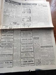 Cumhuriyet Gazetesi - 3 Nisan 1957 - Batı Almanya Başbakanı Adenauer Memleketimize Kısa Bir Ziyarette Bulundu  Adnan Menderes'in Elini Sıkarken Fotoğraf - Pide Kuyruğu Fotoğrafı - Hürriyet Partisi Ve Bahar Havası - Kıbrıs Liderleri Doktor Fazıl Küçük Ve Faiz Kaymak Dün Ankara'ya Geldiler - Zeytinyağı İhracatçılarına Yüzde 100 Prim Verilecek - Cezayir Hadiseleri İçin Sözlü Soru - Milletvekili İrfan Aksu'nun Demokrat Parti'den İhracı İstendi - 50 Yıl Evvelki Kuleli'den Hatıralar Nizamiye Kapısı Yazan Hasan Amca Yazı Dizisi - Kırkıncı Oda Yazan Peride Celal Yazı Dizisi - Avrupa'da Komünist Gazeteler Kapanıyor - Amerika Süveyş Kanalını Boykot Etmeyecek - Kızımız Ayla Helvacıoğlu'nun Stuttgart Radyosunda Gösterdiği Başarı - Televizyon Zararlı İmiş - Cumhuriyet Tefrikası Kör Düğüm Çeviren Hatice Vildan Yazı Dizisi - Galatasaray Basketbolda Beşiktaş'ı 81 53 Yendi - Futbolun Yaşayan Kralı Stanley Matthews - Alphons Halimi Horoz Siklet Dünya Şampiyonu Oldu - General Electric Ampul