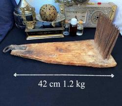 19.yy Anadolu 42 cm Ahşap El Yapımı Yün Tarağı