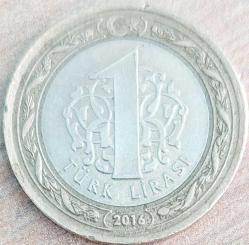 1 LİRA, 2016 ÇÇT düz (15 Temmuz Şehitleri ve Gazileri Anısına Hatıra Para)