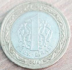 1 LİRA, 2016 ÇÇT düz (15 Temmuz Şehitleri ve Gazileri Anısına Hatıra Para)