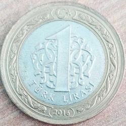 1 LİRA, 2016 ÇÇT++ düz (15 Temmuz Şehitleri ve Gazileri Anısına Hatıra Para)