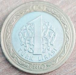 1 LİRA, 2016 ÇA düz (15 Temmuz Şehitleri ve Gazileri Anısına Hatıra Para)