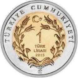 1 LİRA, 2015 ÇİL Anadolu Yaban Koyunu Hatıra Para