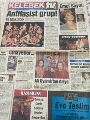 HÜRRİYET GAZETESİ HÜRRİYET KELEBEK TV GAZETESİ - 15 Haziran 1994 - Gündüz Tezmen-koç-Aslan-yay-boğa-Başak-oğlak-ikizler-Terazi-kova-yengeç-akrep-balık-Muhteşem Nejad-Güzin Abla-güngörmüşler-bizimkiler-fatoş-dedektif Nik-Cengiz Semercioğlu-Yıldırım Cavlı-Selim Genç-Express haber ajansı-çarşı mağazaları-Türkiye eğitim vakfı-tekno data-Pimapen—cesur ve güzel-donanma kaplanları-öğretmen Zeynep-Hülya Avşar-Savcı-Kadir İnanır-Yavuz Sultan Selim ve yeniçeri Hasan-Ayla Karaca-Münir Özkul-Ayhan Işık-Güler kazmacı-Cem kurtoğlu-anti faşist grup-Die toten hosen-mehbare Çelik-Bülent Ersoy-
