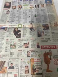 HÜRRİYET GAZETESİ HÜRRİYET KELEBEK TV GAZETESİ - 31 Aralık 2002- kanal D'de yılbaşı şöleni-Erbil'den espiriler-olacak o kadar-yılbaşı partisi-Beyaz şov-melekler evi-Çarkıfelek yılbaşı Özel-TRT birden yıldız yağmuru-bu yılbaşı şöleni kaçmaz-Sertab Erener-Petek Dinçöz-TV Sekizer zevki açık-İbrahim Tatlıses-asena-Show magazin-CNN-saten tek-çocuklar duymasın-