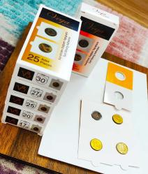 Hun Marka Kendinden Yapışkanlı Kapamalar 17.5 Mm ((1 Kuruş)) Boyutlarda 1 Paket ((25 Adet))