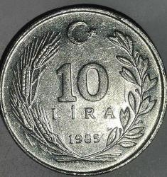 TÜRKİYE  1985   10  LİRA