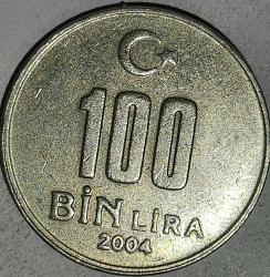 TÜRKİYE  2004   100.000  LİRA