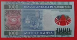 MORİTANYA=2014   1000 Ouguiya  P-19 Polymer  ÇİL'