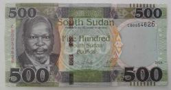 GÜNEY SUDAN=2024  500 Pounds  P-New  ÇİL'