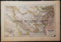 Efemera - Persien Afghanistan & Balutschistan / İran Afganistan Belucistan Pakistan Haritası - kitantik - kitaLog