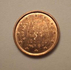 354// İspanya 1 Euro Cent (2020)