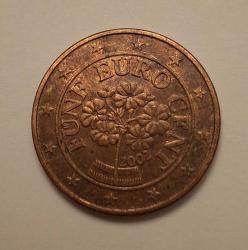 370// Avusturya 5 euro cent (2002)