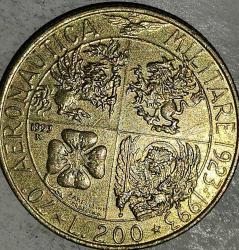 İTALYA 1993   200  LİRE HATIRA 70. Yıldönümü - Askeri Havacılık