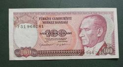 7 Emisyon F 51 100 Lira Ççt+