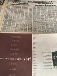 SABAH TELERAMA GAZETESİ DOĞUM GÜNÜ GAZETESİ - 1 Ocak 1997 - 150.000.000.004’e bölündü-milli piyango numaraları-milli piyango yılbaşı özel çekilişi kazanan numaralar listesi-demirbank-kapıcılar kralı-Zeki Ökten-Kemal Sunal-küçüğüm-Kadir İnanır-Ceylan Palay-Bora ayanoğlu-Züğürt ağa-Şener Şen-Erdal Özyağcılar-oyuncaklar ülkesi-Cüneyt Arkın-istikbal yatak