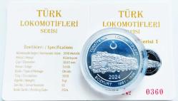 2024 Türkiye'nin Lokomotifleri Hatıra Parası ((Karakurt ve Bozkurt)) Sertifikalı 38,66 mm