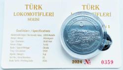 2024  Türkiye'nin Lokomotifleri Hatıra Parası ((Karakurt ve Bozkurt))  Sertifikalı Aliminyum Okside 38,66 mm