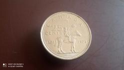 KANADA 25 CENTS 1973 - KANADA KRALİYET ATLI POLİSİ 100. YILI