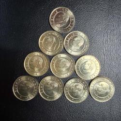 2021 YILI 5 KURUŞ 10 LU SET ÇİL TCM 2115