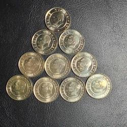 2021 YILI 10 KURUŞ 10 LU SET ÇİL TCM 3340