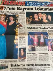 SABAH PAZAR MELODİ GAZETESİ VE SABAH TELERAMA GAZETESİ KADINLARA ÖZEL GAZETESİ DOĞUM GÜNÜ GAZETESİ - 9 Şubat 1997 -sana-daha mutlu bayramlara-Seda kaya Güler-Dünya Nereye Gidiyor-cem ceminay-aydan Burhan-Levent kırca-Can Dündar-arzum Ön-melike demirağ-Kürşat başar-Nilüfer-Soner Arıca-Yonca Evcimik-Şeker bayramı-Hale pakcan-Süleyman Turan-Unutamadığım-Dünyanın geleceğine bakış-Özlem akalan-mimi ile muti-bizim aile-Marvin-bizimkilerden aydınlık günlere- Tarkan dünyaya seslenecek-Ahmet San-İzzet Altınmeşe-Hande Atai-Ali Öztürk-Sibel Can-nükhet duru-Emrah-Hande Atai-siyasiler Ceylan klibinde-reyting Hamdi-Necmettin Erbakan-Tansu Çiller-Münir Özkul-Zeynep değirmencioğlu-İbrahim Tatlıses-Derya Tuna- Behzat ve Süheyl Uygur-Gülşen Bubikoğlu-ne umduk ne bulduk-Aytaç Arman