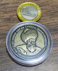Orhan Gazi Hatıra Pirinç Madalyon..((2007))