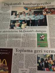 SABAH McDONALD’S GAZETESİ TÜRKİYEDE 100.McDONALDS ÖZEL SAYI GAZETESİ DOĞUM GÜNÜ GAZETESİ - 15 Kasım 1998 -coca cola-McDonald’s Türkiye’deki 100. restoranını 17 Kasım günü Sultanahmet’te açıyor-McDonald’s sizi unutmadı-lösemili Çocuklar vakfı--ne kadar ekmek o kadar köfte-hedef sağlıklı beslenme-günlük kalori gereksinimleri-hamburger ekmekleri nereden geliyor-Ray Kroc-madalyonun arka yüzü McDonald’s kuralları-12 yıl Önce taksim’e merhaba-altın kemerlerinin öyküsü-Nestle-James Cantalupo-Diverseylever-east Balt-restoran anlayışı yeni boyut kazandı-yerde gökte her yerde McDonald’s-adım adım zirveye-McDonald’s Türkiye başkanı dinç kızıldemir-rekortmen devin profili