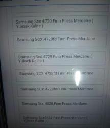 SAMSUNG ve XEROX LAZER YAZICI FRIN PRESS MERDANESİ 6 ADET HEPSİ SIFIR ORJİNAL 2 Sİ KUTUSUZ