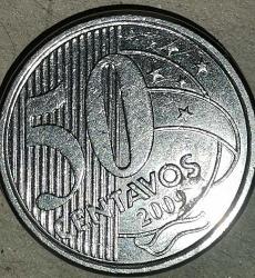 BREZİLYA  2009   50 CENTAVOS