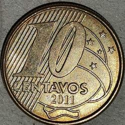 BREZİLYA  2011   10 CENTAVOS