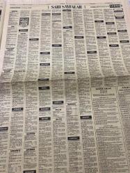 SABAH İSTANBUL ÖZEL SERİ SARI SAYFALAR GAZETESİ DOĞUM GÜNÜ GAZETESİ - 10 Ekim 1998 - sigorta-garson-mobilya-kuaför-Çocuk bakım-emlakçı-sağlık-tahsilatçı-şoför-temizlik elemanı-tezgahtar-tornacı-kasap-pastane-muhasebe-Beşiktaş-Beykoz-Alibeyköy-Bağcılar-Bakırköy-Gayrettepe-laleli-Levent-Gaziosmanpaşa-Fatih-Beşiktaş-Fındıkzade-Küçükçekmece-Ortaköy-Florya-Fulya- Üsküdar-Göztepe-Bağlarbaşı-Ataşehir-Yalova-Tuzla-Avcılar-Ulus-Merter-Anadoluhisarı-Tarabya-Sefaköy-yakacık-Suadiye-moda-kazasker-Maltepe-Kartal-Kalamış-Kadıköy-bostancı-akatlar Mecidiyeköy-Kocamustafapaşa-Çamlıca-Koşuyolu-Pendik-Kozyatağı-Ford-Mercedes-Citroen-BMW-Mazda-Kartal-Renault-Opel-Nissan-Mitsubishi-Kartal-Tempra-Doğan-Şahin-Murat-Newlıne Language schools-Brıtısh Englısh-nesrin emlak-atılım ticaret-Ercan giyim-ultra Tekstil-Üstün oto-Meltex giyim Sanayi-nesil Şirketler grubu-örgü kumaş-Öz metal Sanayi-Zümrüt Çelik-Ceyhun emlak-Tülay emlak-artı emlak-İstanbul telekom-