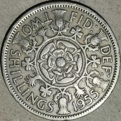 İNGİLTERE 1955  2 SCHILING