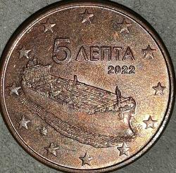 YUNANİSTAN  2022    5  EURO CENT