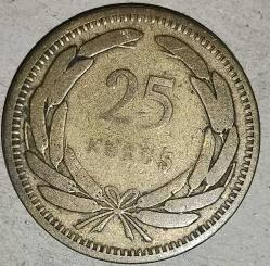 TÜRKİYE 1949  25 KURUŞ