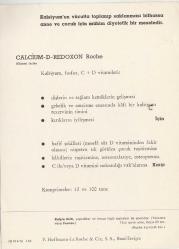 İLAÇ SAĞLIK TIP TARİHİ -  1950 Lİ YILLAR CALCIUM D REDOXON ROCHE İLAÇ KARTI İTALYA KULPLU İBRİK  GÖRSELLİ