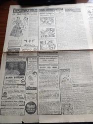 Cumhuriyet Gazetesi - 28 Mart 1957 - Herriot'a Dair Yazan Nadir Nadi Köşe Yazısı - Üstad Halid Ziya Uşaklıgil'in Ölüm Yıldönümü - Kızıl Çin'den 22 Mülteci Geldi Fotoğraf - Kırşehir'e Aid Tasarı Başbakanlığa Verildi - Münakalat Vekili Arif Demirer Yeşilköy Havaalanında - Dolmabahçe Stadında Genç Millilerimiz İle Karşılaşacak Polonya Milli Takımı Geldi - Hürriyet Partisi Muzaffer Timur'a Cevap Veriyor - Amerika'nın İran'a Yardımı Artıyor - Makarios'la Görüşülmesine Kıbrıs Türkleri Muhalif - Meccani Telefonlardan Ücret Alınacak - İdam Sehpasında Can Veren Devletliler Derleyen Cemaleddin Saraçoğlu Yazı Dizisi - Kırkıncı Oda Yazan Peride Celal Yazı Dizisi - Türkiye'den Geçirilecek Petrol Boruları - Ermeni Patriği Boğos Kireçyan Evvelki Gece Tecavüzü Uğradı - Artist Zsa Zsa Gabor'un Saçları 350 Bin Liraya Kesilecek -  Burhan Felek Köşe Yazısı - Kadın Moda Köşesi - Piyale Makarnası - Nivea Krem - Beynelmilel Üçüncü Uludağ Kupası Kayak - Beyoğluspor 1 Emniyet 0 Fotoğraf - A Milli Takım