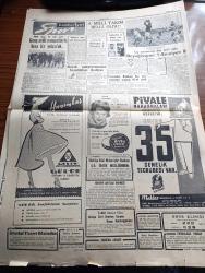 Cumhuriyet Gazetesi - 28 Mart 1957 - Herriot'a Dair Yazan Nadir Nadi Köşe Yazısı - Üstad Halid Ziya Uşaklıgil'in Ölüm Yıldönümü - Kızıl Çin'den 22 Mülteci Geldi Fotoğraf - Kırşehir'e Aid Tasarı Başbakanlığa Verildi - Münakalat Vekili Arif Demirer Yeşilköy Havaalanında - Dolmabahçe Stadında Genç Millilerimiz İle Karşılaşacak Polonya Milli Takımı Geldi - Hürriyet Partisi Muzaffer Timur'a Cevap Veriyor - Amerika'nın İran'a Yardımı Artıyor - Makarios'la Görüşülmesine Kıbrıs Türkleri Muhalif - Meccani Telefonlardan Ücret Alınacak - İdam Sehpasında Can Veren Devletliler Derleyen Cemaleddin Saraçoğlu Yazı Dizisi - Kırkıncı Oda Yazan Peride Celal Yazı Dizisi - Türkiye'den Geçirilecek Petrol Boruları - Ermeni Patriği Boğos Kireçyan Evvelki Gece Tecavüzü Uğradı - Artist Zsa Zsa Gabor'un Saçları 350 Bin Liraya Kesilecek -  Burhan Felek Köşe Yazısı - Kadın Moda Köşesi - Piyale Makarnası - Nivea Krem - Beynelmilel Üçüncü Uludağ Kupası Kayak - Beyoğluspor 1 Emniyet 0 Fotoğraf - A Milli Takım