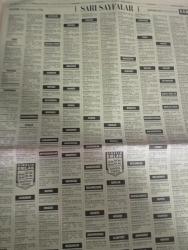 SABAH İSTANBUL ÖZEL SERİ SARI SAYFALAR  DOĞUM GÜNÜ GAZETESİ - 16 ağustos 1998 - sigorta-garson-mobilya-kuaför-Çocuk bakım-emlakçı-sağlık-tahsilatçı-şoför-temizlik elemanı-tezgahtar-tornacı-kasap-pastane-muhasebe-Beşiktaş-Beykoz-Alibeyköy-Bağcılar-Bakırköy-Gayrettepe-laleli-Levent-Gaziosmanpaşa-Fatih-Beşiktaş-Fındıkzade-Küçükçekmece-Ortaköy-Florya-Fulya- Üsküdar-Göztepe-Bağlarbaşı-Ataşehir-Yalova-Tuzla-Avcılar-Ulus-Merter-Anadoluhisarı-Tarabya-Sefaköy-yakacık-Suadiye-moda-kazasker-Maltepe-Kartal-Kalamış-Kadıköy-bostancı-akatlar Mecidiyeköy-Kocamustafapaşa-Çamlıca-Koşuyolu-Pendik-Kozyatağı-Ford-Mercedes-Citroen-BMW-Mazda-Kartal-Renault-Opel-Nissan-Mitsubishi-Kartal-Tempra-Doğan-Şahin-Murat-cennet yatak Sanayi-tekstil-gernas giyim-marpa güvenlik-beta gıda-şahnur tekstil-ofçay-hürmak-uyum hipermarket-moon tekstil-jakotex tekstil-fm trans-ercan giyim sanayi-erenko