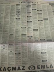 SABAH İSTANBUL ÖZEL SERİ SARI SAYFALAR  DOĞUM GÜNÜ GAZETESİ - 19 temmuz 1998 - sigorta-garson-mobilya-kuaför-Çocuk bakım-emlakçı-sağlık-tahsilatçı-şoför-temizlik elemanı-tezgahtar-tornacı-kasap-pastane-muhasebe-Beşiktaş-Beykoz-Alibeyköy-Bağcılar-Bakırköy-Gayrettepe-laleli-Levent-Gaziosmanpaşa-Fatih-Beşiktaş-Fındıkzade-Küçükçekmece-Ortaköy-Florya-Fulya- Üsküdar-Göztepe-Bağlarbaşı-Ataşehir-Yalova-Tuzla-Avcılar-Ulus-Merter-Anadoluhisarı-Tarabya-Sefaköy-yakacık-Suadiye-moda-kazasker-Maltepe-Kartal-Kalamış-Kadıköy-bostancı-akatlar Mecidiyeköy-Kocamustafapaşa-Çamlıca-Koşuyolu-Pendik-Kozyatağı-Ford-Mercedes-Citroen-BMW-Mazda-Kartal-Renault-Opel-Nissan-Mitsubishi-Kartal-Tempra-Doğan-Şahin-Murat-mepa otomotiv-egons giyim-cnc takım tezgahları-burcu çocuk giyim-eltaş makine-uçar tekstil örme-lupine giyim pazarlama-boğaziçi kargo-medya holding-skrp-ercan giyim sanayi-danonesa-marbello tekstil-aysa tekstil