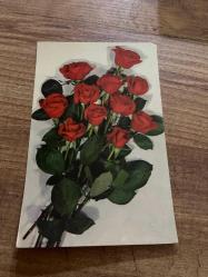 Efemera - Gül fotoğrafı karakter color  kartpostalı16x10 ebatında - kitantik - kitaLog