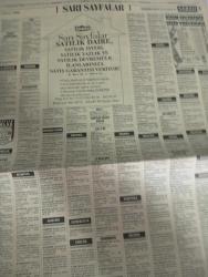 SABAH İSTANBUL ÖZEL SERİ SARI SAYFALAR  DOĞUM GÜNÜ GAZETESİ -5 ekim 1998 - sigorta-garson-mobilya-kuaför-Çocuk bakım-emlakçı-sağlık-tahsilatçı-şoför-temizlik elemanı-tezgahtar-tornacı-kasap-pastane-muhasebe-Beşiktaş-Beykoz-Alibeyköy-Bağcılar-Bakırköy-Gayrettepe-laleli-Levent-Gaziosmanpaşa-Fatih-Beşiktaş-Fındıkzade-Küçükçekmece-Ortaköy-Florya-Fulya- Üsküdar-Göztepe-Bağlarbaşı-Ataşehir-Yalova-Tuzla-Avcılar-Ulus-Merter-Anadoluhisarı-Tarabya-Sefaköy-yakacık-Suadiye-moda-kazasker-Maltepe-Kartal-Kalamış-Kadıköy-bostancı-akatlar Mecidiyeköy-Kocamustafapaşa-Çamlıca-Koşuyolu-Pendik-Kozyatağı-Ford-Mercedes-Citroen-BMW-Mazda-Kartal-Renault-Opel-Nissan-Mitsubishi-Kartal-Tempra-Doğan-Şahin-Murat-limasollu naci öğretim yayınları-tefaş otomotiv-kfw wittenberge sezer pen-ercan giyim Sanayi-tin tın tekstil-sumay tekstil