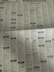 SABAH İSTANBUL ÖZEL SERİ SARI SAYFALAR  DOĞUM GÜNÜ GAZETESİ -2 kasım 1998 - sigorta-garson-mobilya-kuaför-Çocuk bakım-emlakçı-sağlık-tahsilatçı-şoför-temizlik elemanı-tezgahtar-tornacı-kasap-pastane-muhasebe-Beşiktaş-Beykoz-Alibeyköy-Bağcılar-Bakırköy-Gayrettepe-laleli-Levent-Gaziosmanpaşa-Fatih-Beşiktaş-Fındıkzade-Küçükçekmece-Ortaköy-Florya-Fulya- Üsküdar-Göztepe-Bağlarbaşı-Ataşehir-Yalova-Tuzla-Avcılar-Ulus-Merter-Anadoluhisarı-Tarabya-Sefaköy-yakacık-Suadiye-moda-kazasker-Maltepe-Kartal-Kalamış-Kadıköy-bostancı-akatlar Mecidiyeköy-Kocamustafapaşa-Çamlıca-Koşuyolu-Pendik-Kozyatağı-Ford-Mercedes-Citroen-BMW-Mazda-Kartal-Renault-Opel-Nissan-Mitsubishi-Kartal-Tempra-Doğan-Şahin-Murat-tepe mobilya-ülker-önal elektrik-arı otomotiv-dayteks tekstil-toros-tin tekstil-fane tekstil-kütahya porselen-jetpa holding-memory elektronik